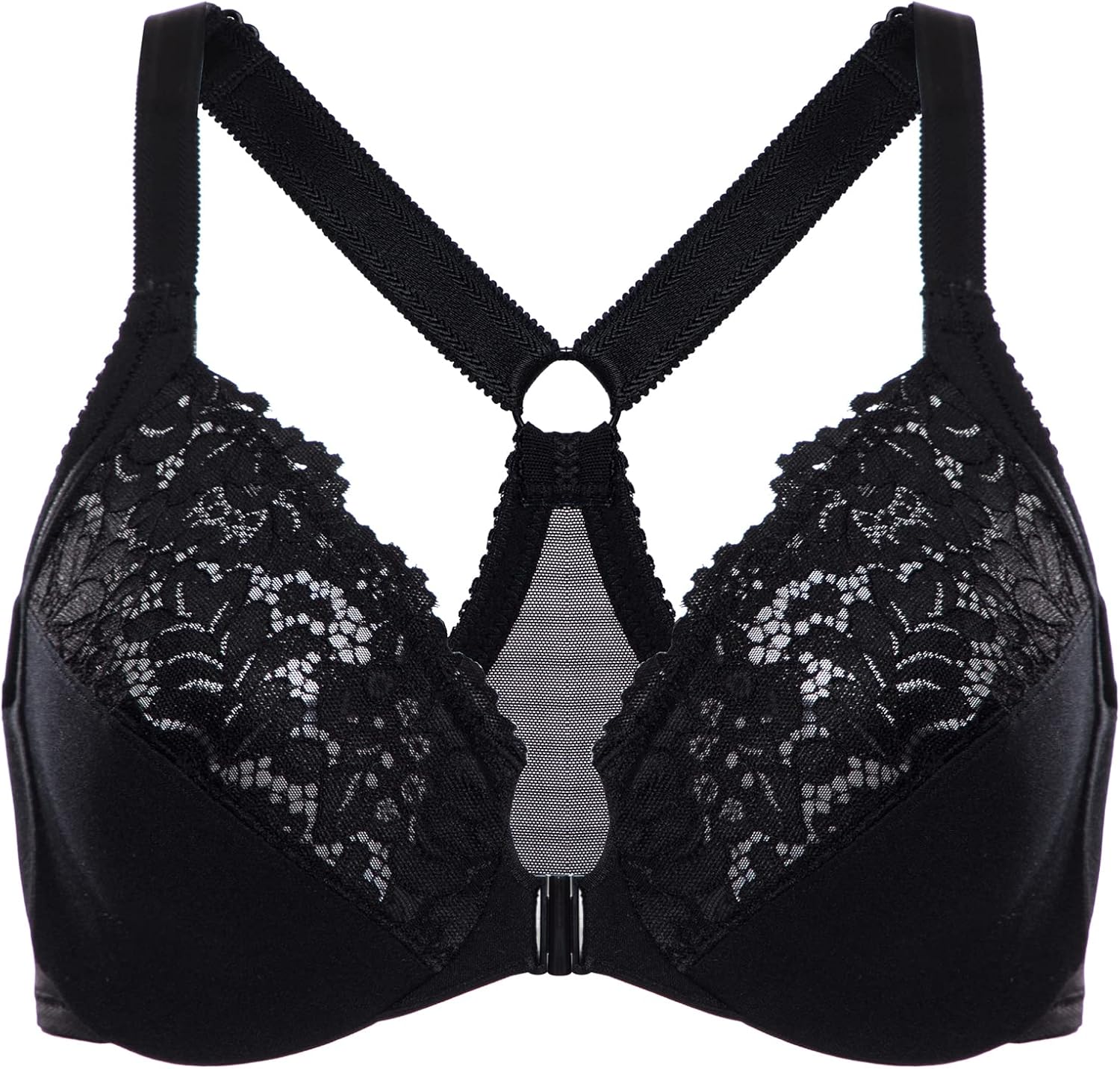 Comfort Meets Elegance: A Review of DELIMIRA Plus Size Lace Underwire Racerback Bra
