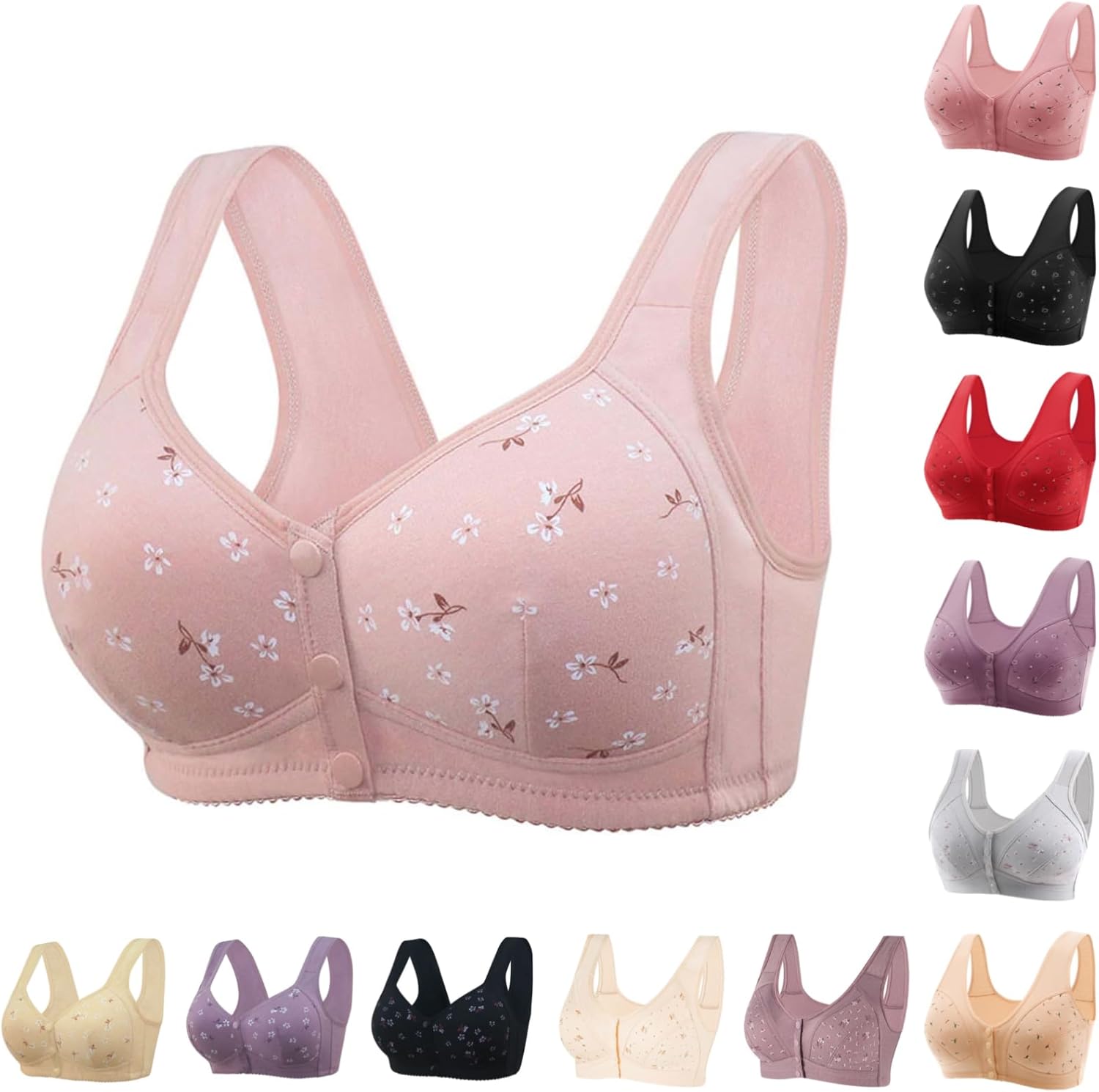 Comfort Meets Support: Daisy Front Closure Push-Up Bra for Seniors Review