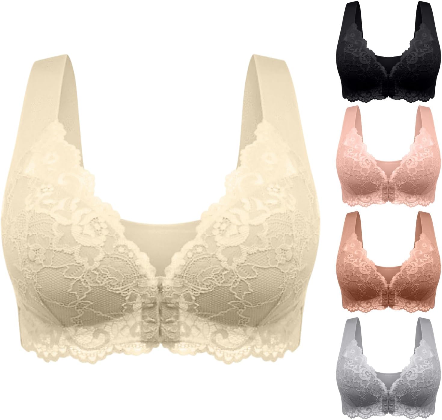 Discover Comfort: The Ultimate Front Closure Lace-Free Seamless Bra for Support & Style
