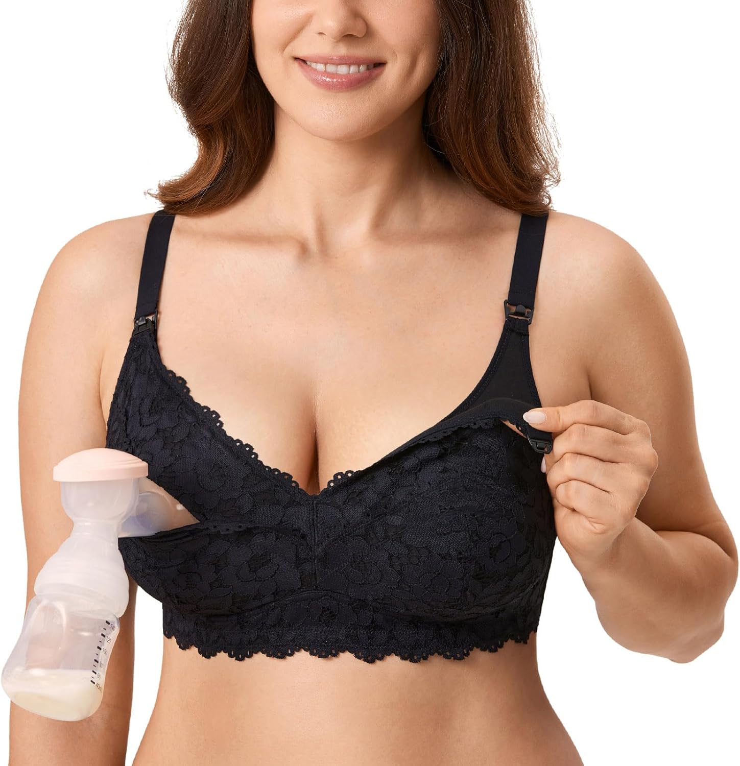 Effortless Comfort: Review of MOMANDA's Hands-Free Lace Nursing Bra