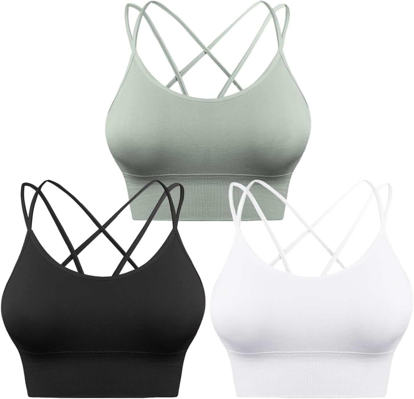 Elevate Your Workout: Sykooria 3 Pack Strappy Sports Bra Review
