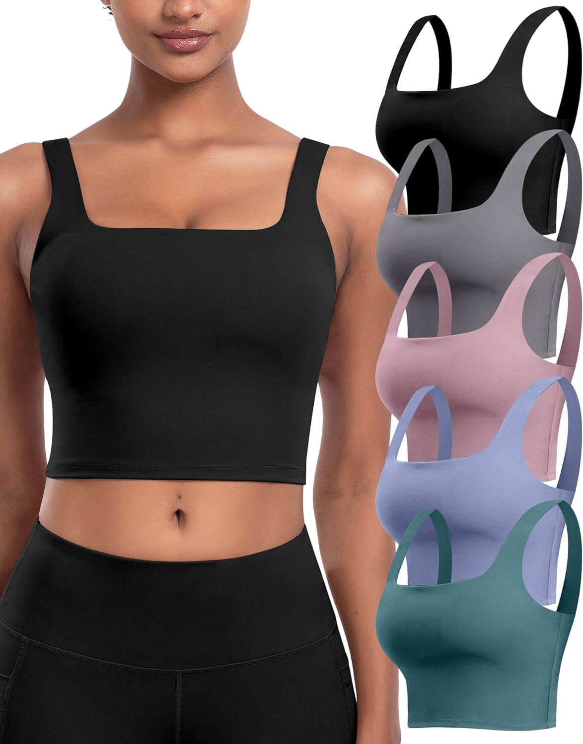 Ultimate Comfort and Style: Review of Women’s 5-Pack Longline Sports Bras
