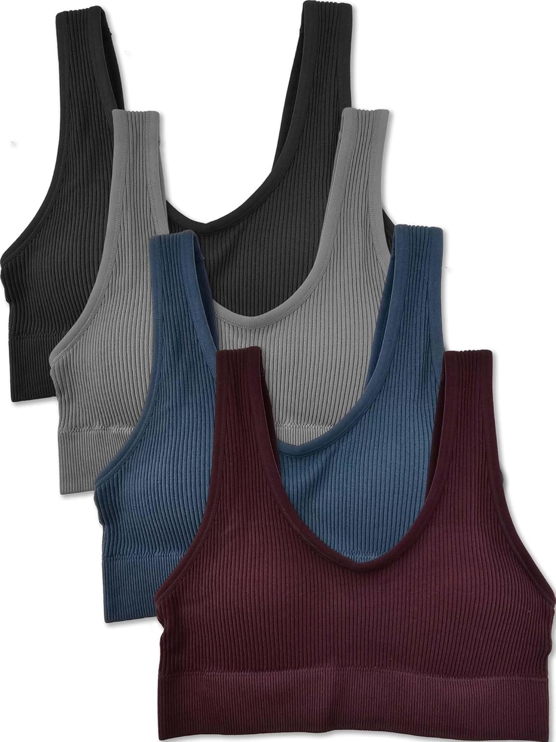 Ultimate Comfort: Kalon Women's Ribbed Bralette Crop Top Review