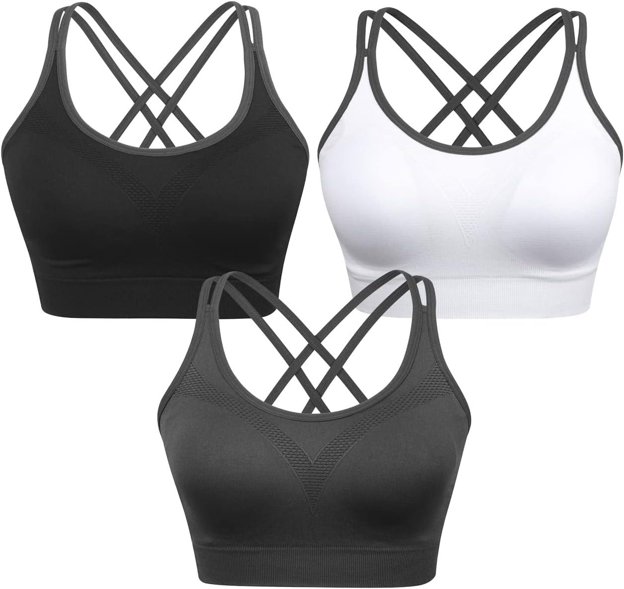 Ultimate Comfort: VEQKING Strappy Sports Bra Review for Active Women