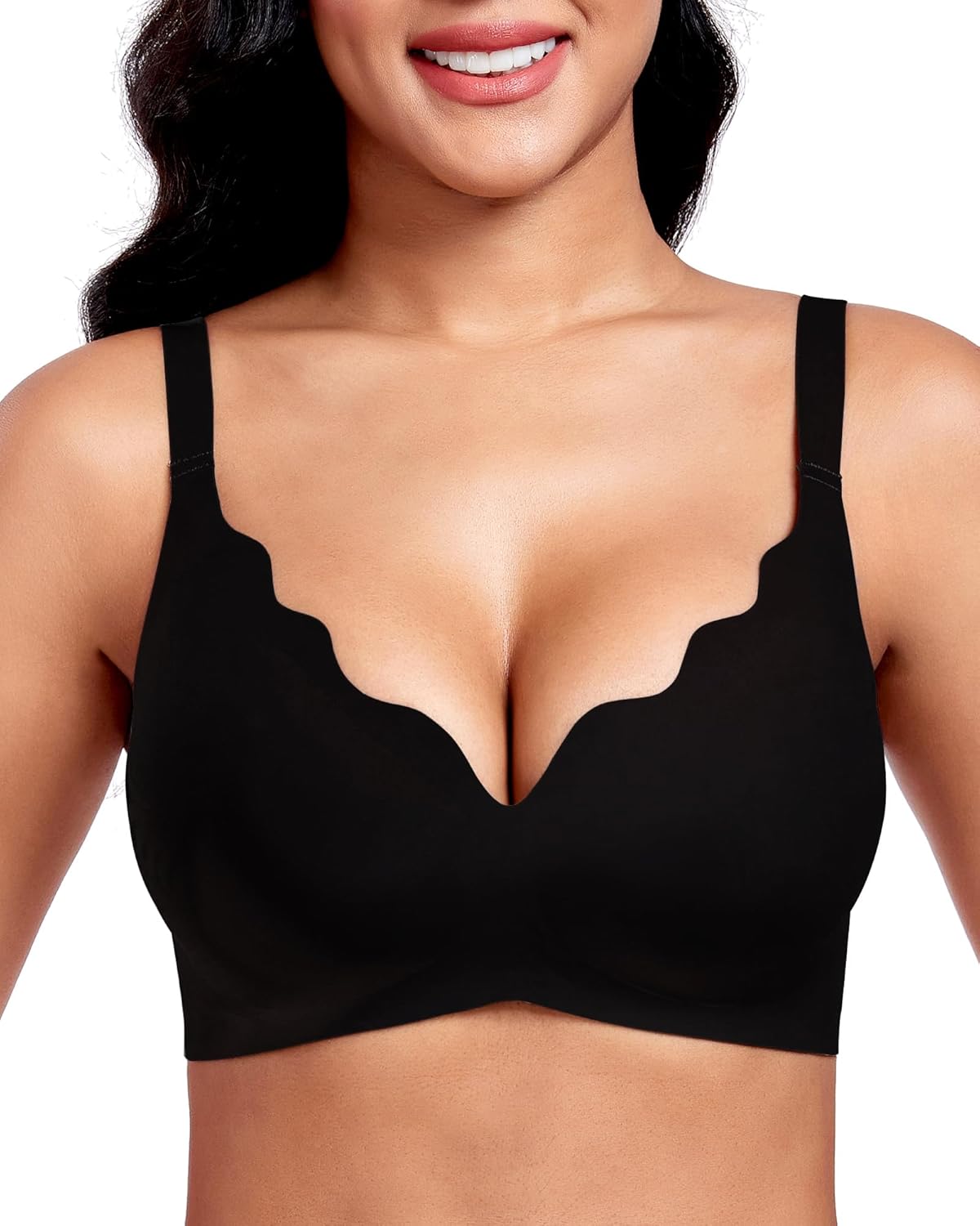 Ultimate Comfort: Vinfact Wireless Plunge V Bras for Everyday Wear