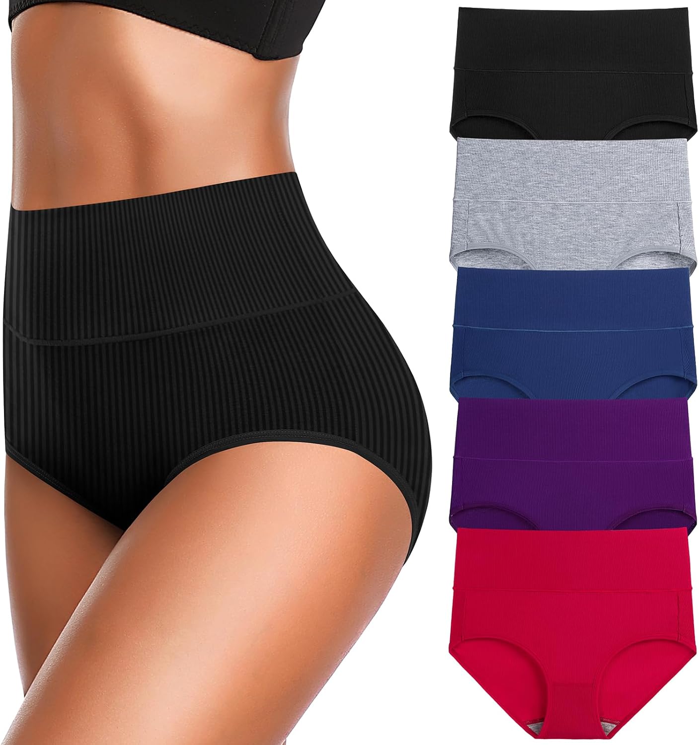 Comfort Meets Style: Review of the Women's High Waist Cotton Underwear 5-Pack