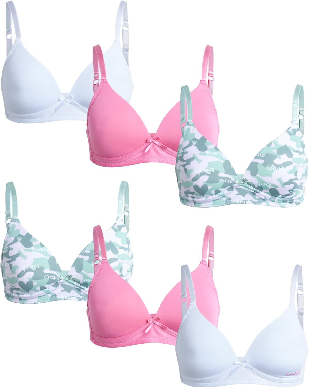 Comfort Meets Style: Reviewing the bebe Girls' 6 Pack Training Bras