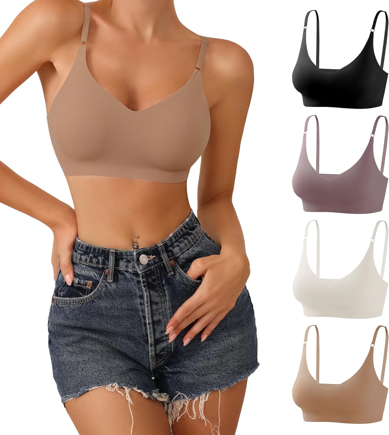 Comfort Meets Style: The Ultimate Review of DEANGELMON V Neck Padded Bralettes