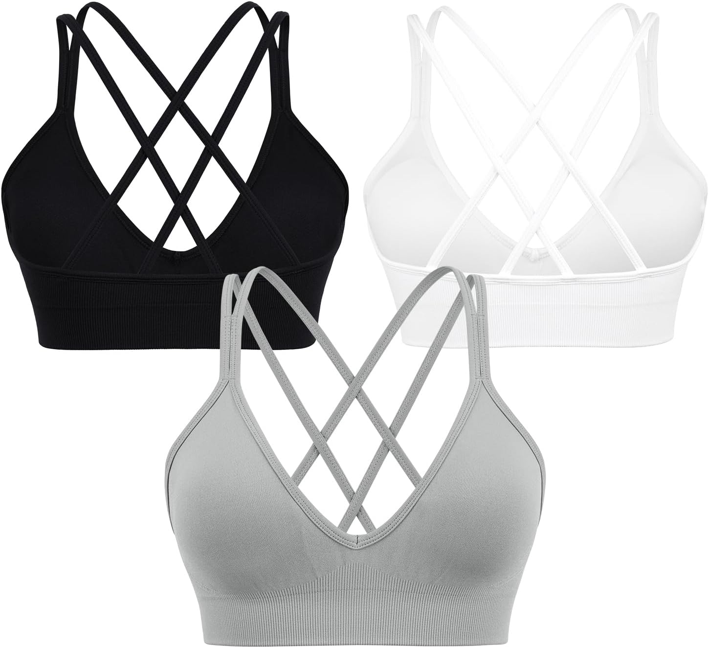 Comfort Meets Style: VEQING Seamless V-Neck Sports Bras Review