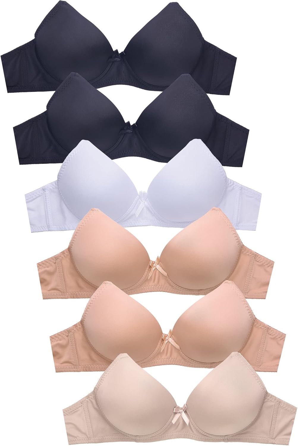 Comfort Redefined: Review of the Women's 6 Pack No Wire Full Cup Bras