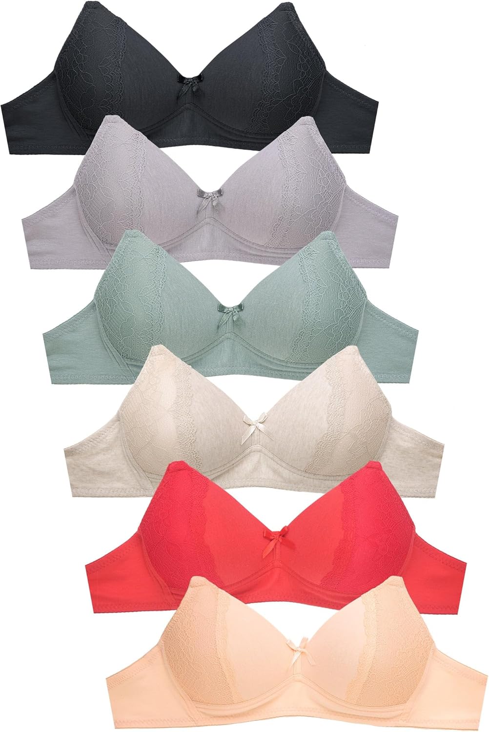 Comfort Redefined: The Ultimate Review of the Women's 6 Pack Everyday & Lace Wireless Bras