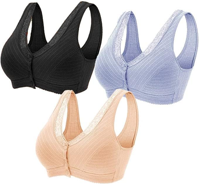 Discover Comfort: 3Pack Everyday Cotton Snap Lace Bras Review