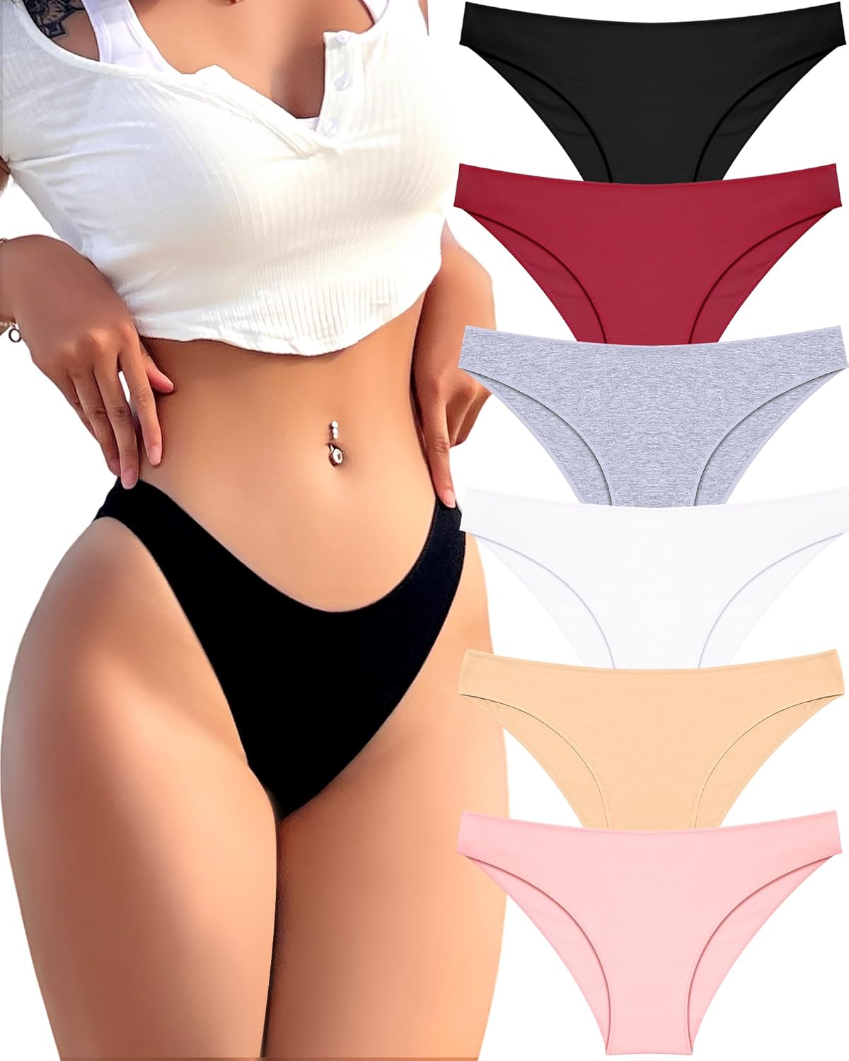 Discover Comfort and Style: FINETOO's Cute Low Rise Bikini Panties Review