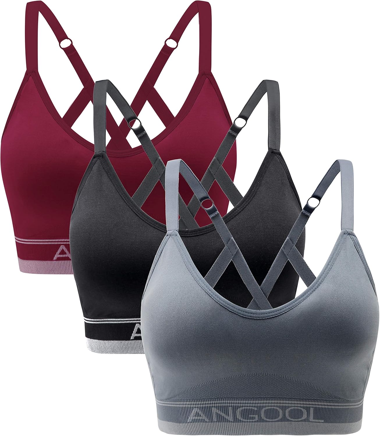 Discover Comfort: The ANGOOL Strappy Sports Bra Review