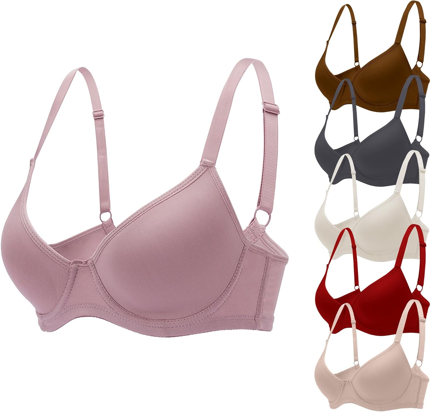 Elevate Your Comfort: 6pcs T-Shirt Push-Up Bras Review