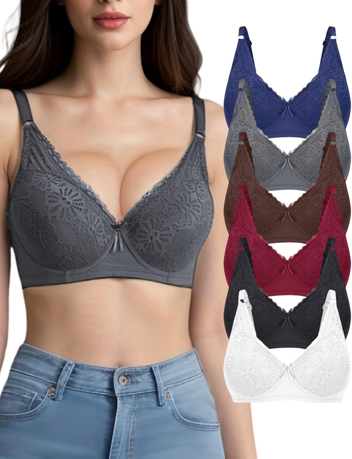 Elevate Your Wardrobe: Review of the Lace Push Up Bras 6-Pack for Ultimate Comfort and Style