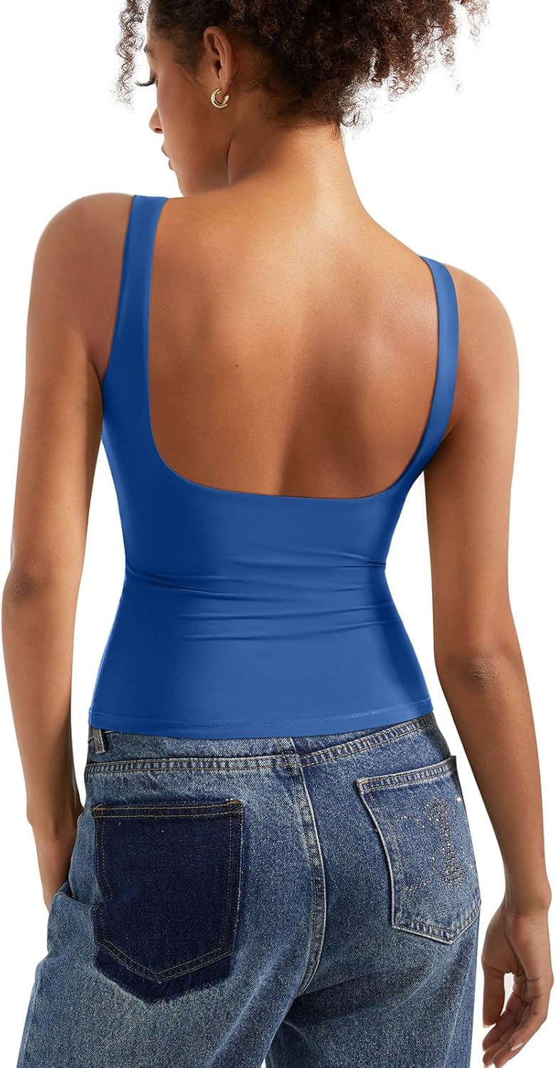 Elevate Your Wardrobe: SUUKSESS Women's Stylish Padded Open Back Tank Top Review