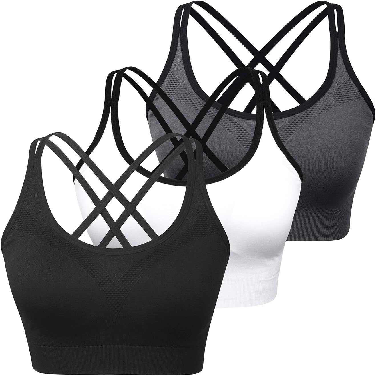 Elevate Your Workout: WOYYHO Cross Back Sports Bra 3-Pack Review