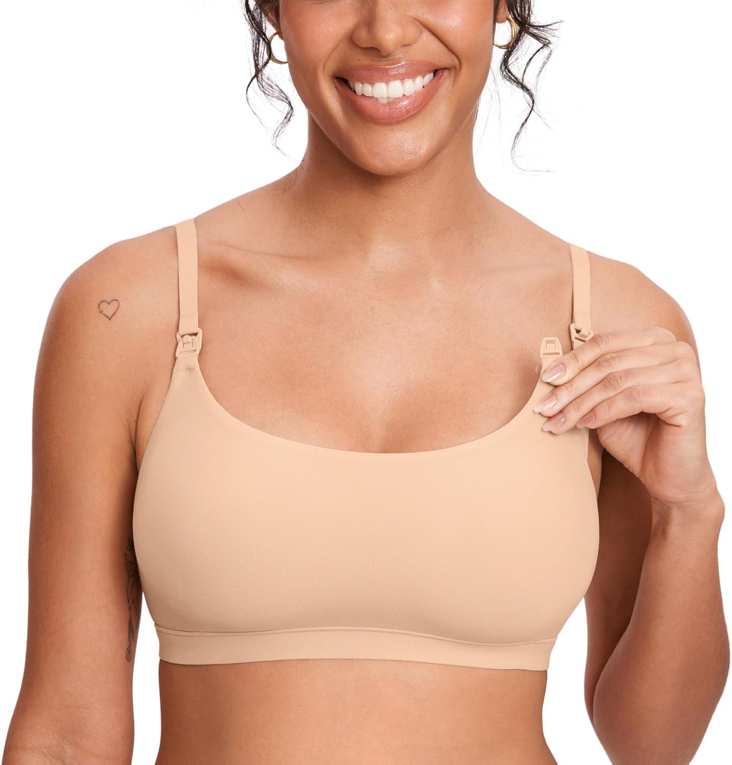 MOMANDA Women's Seamless Nursing Bra: Comfort and Style for Breastfeeding Moms