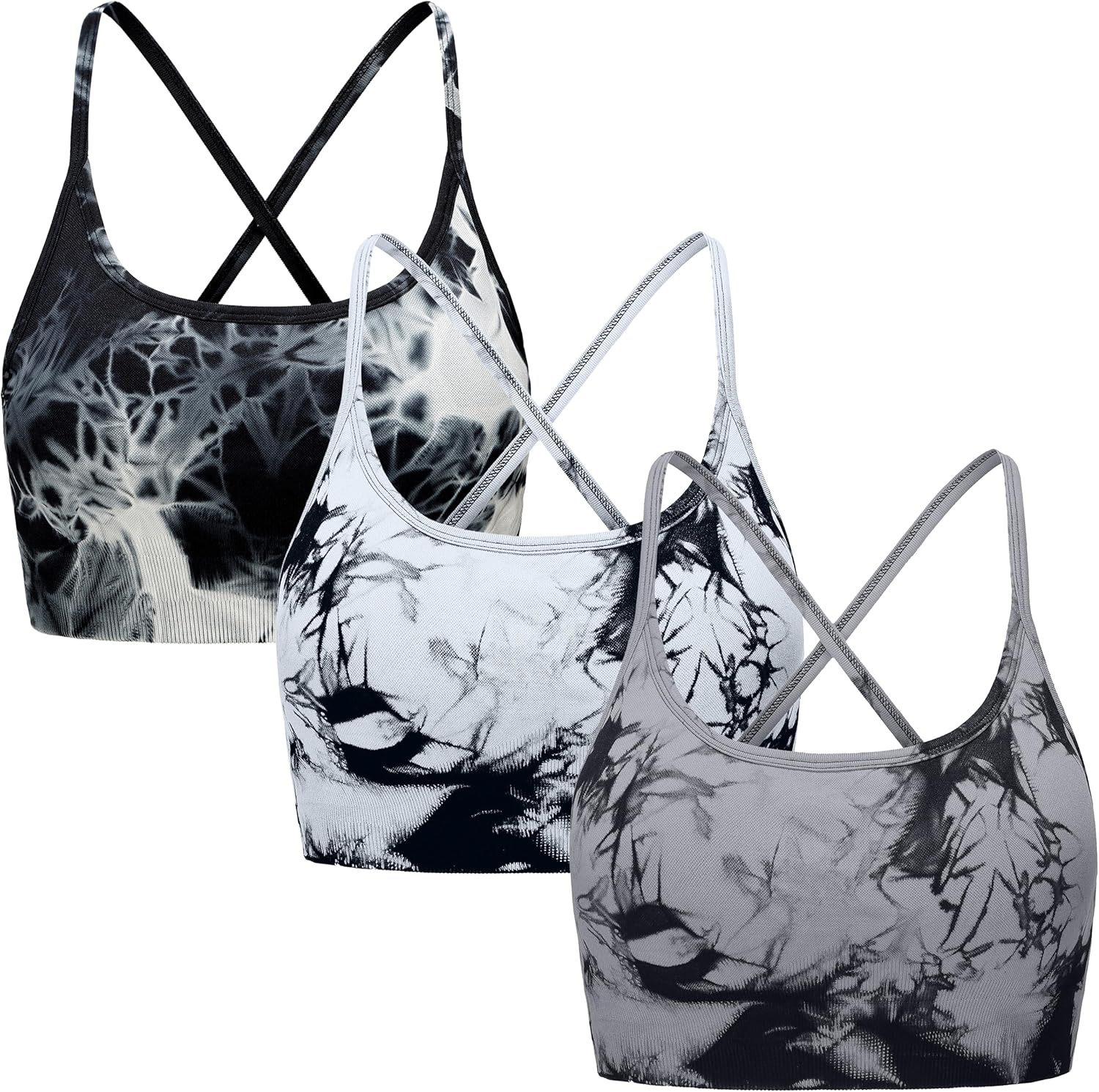 OVESPORT Seamless Tie-Dye Sports Bras: Your Ultimate Workout Companion!
