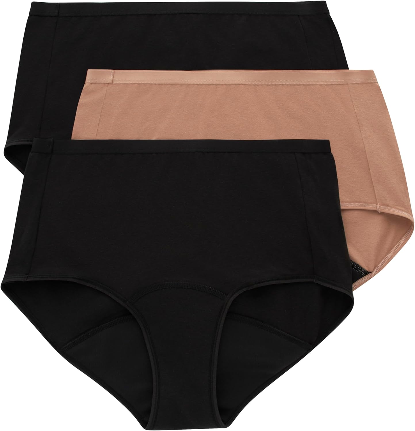 Stay Confident with Hanes Women's Comfort Period Briefs: The Ultimate Post-Partum Solution!