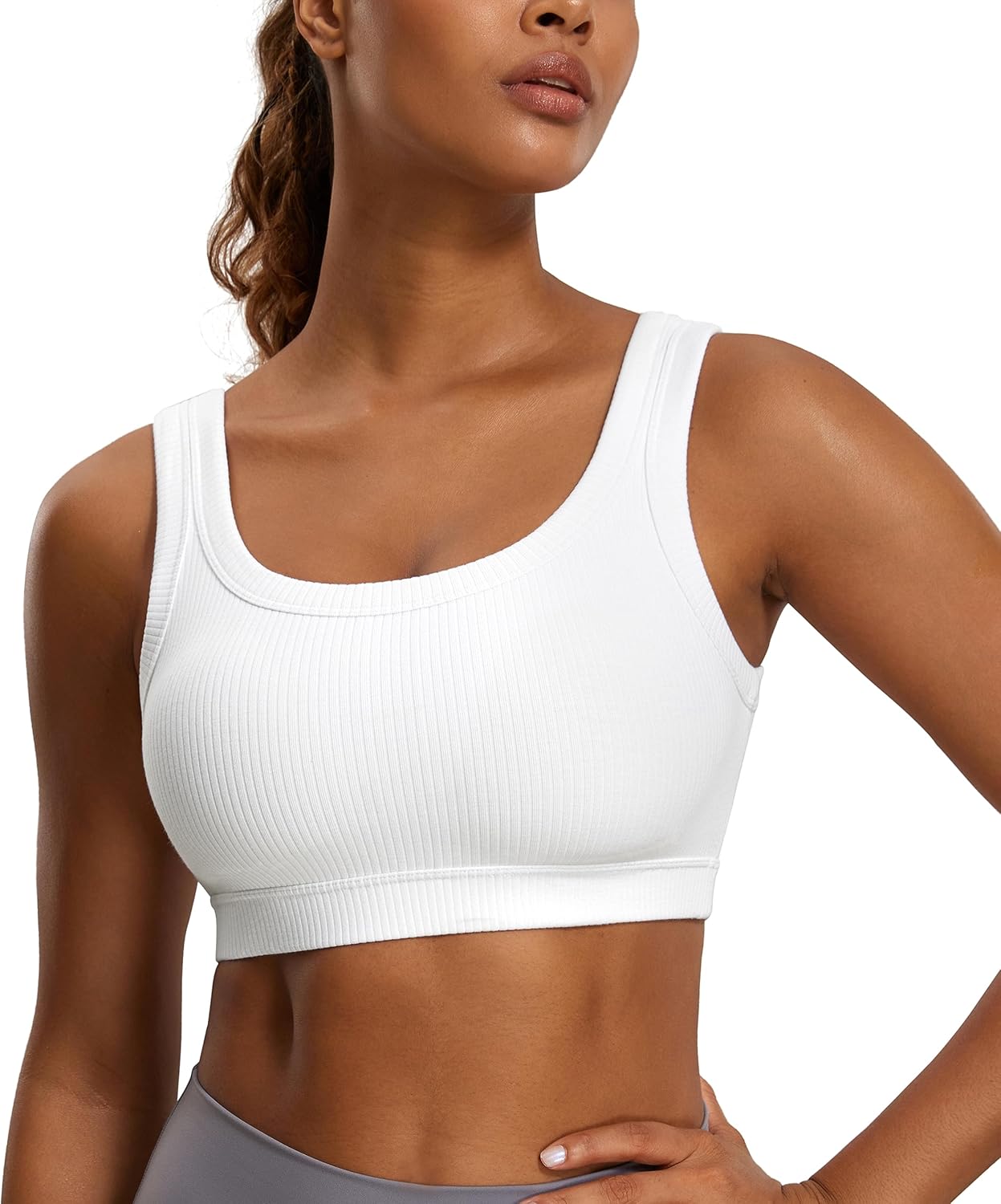 Top Performance: CRZ YOGA Ribbed Sports Bras Review for Active Women