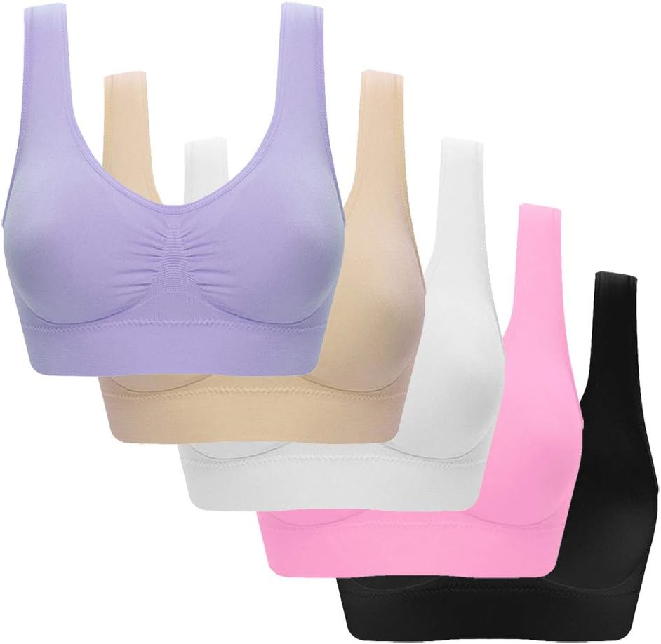 Ultimate Comfort: 5 Pack Wireless Sport Bras Review