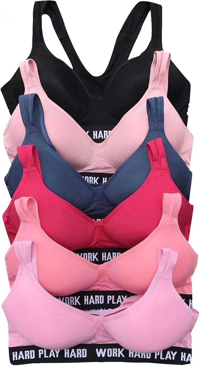 Ultimate Comfort: 6 Pcs Wire-Free Gym Light Padded Sports Bra Review