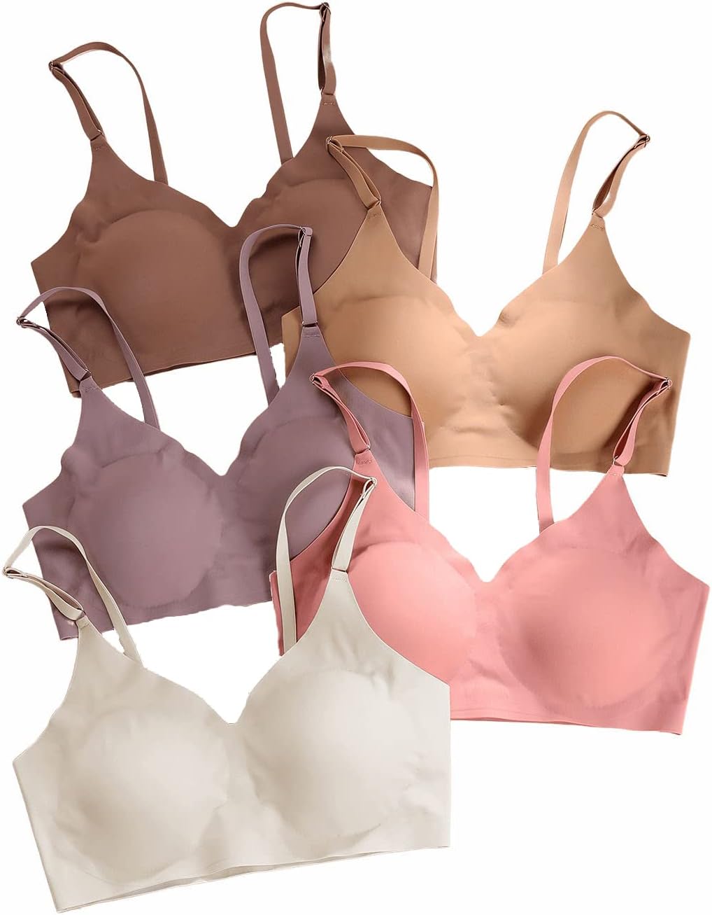 Ultimate Comfort: A Review of Verdusa Women's 5-Pack Padded Seamless Bralettes