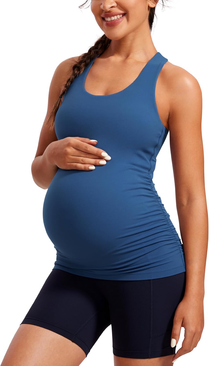 Ultimate Comfort: CRZ YOGA Butterluxe Racerback Maternity Tank Review