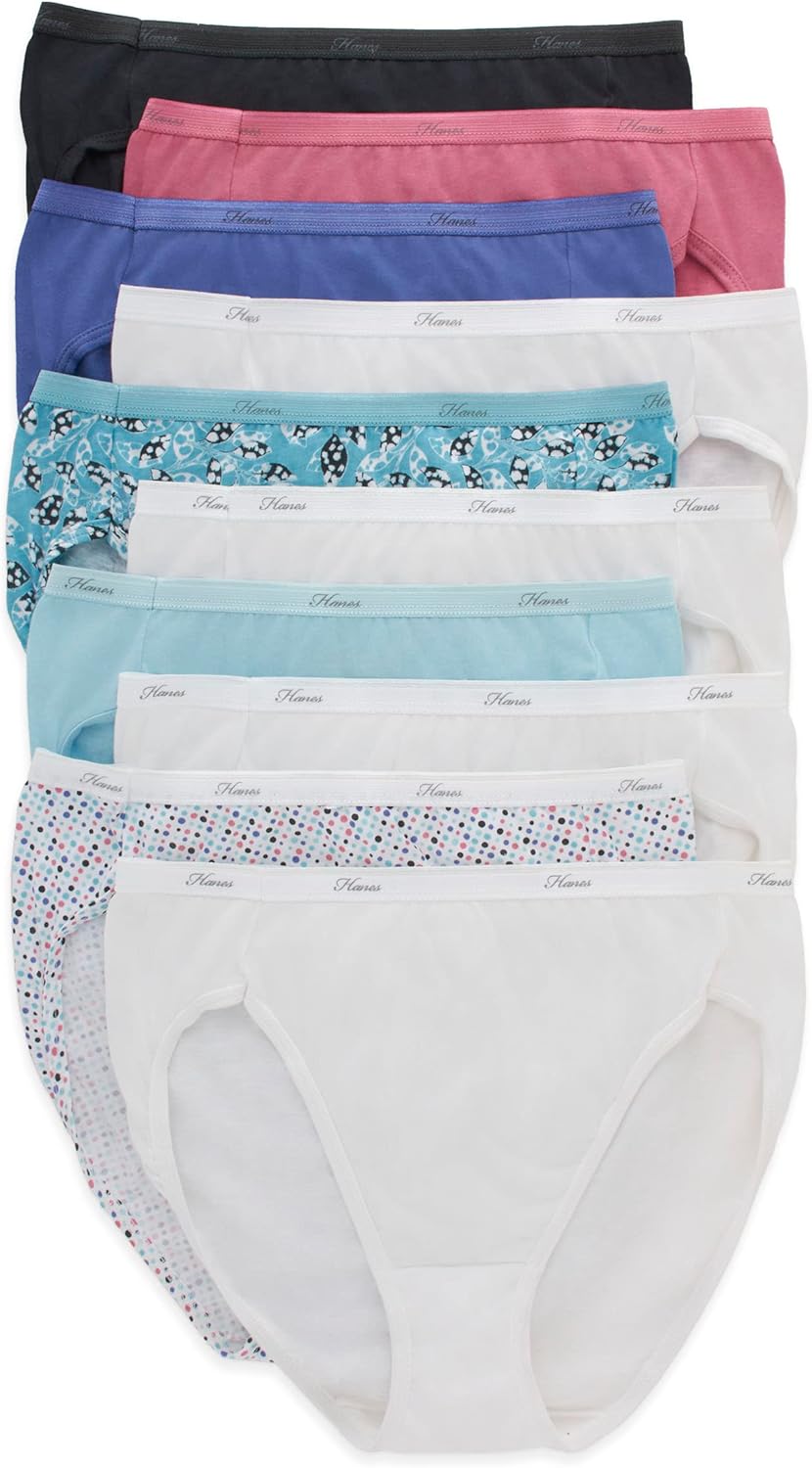 Ultimate Comfort: Hanes Women's Hi-Cut Cotton Underwear 10-Pack Review