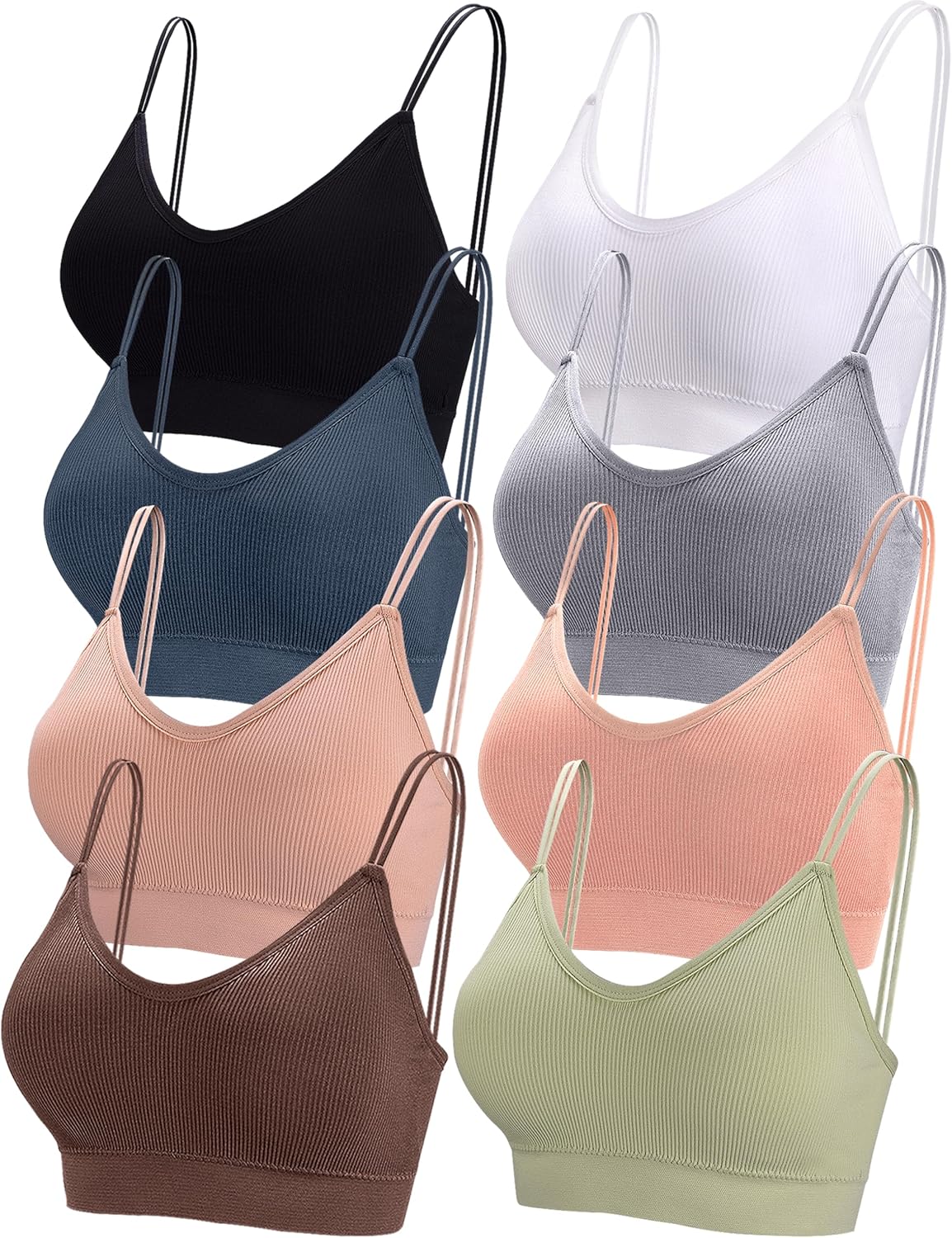 Ultimate Comfort: Review of BQTQ's 8-Piece V Neck Padded Bralette Set