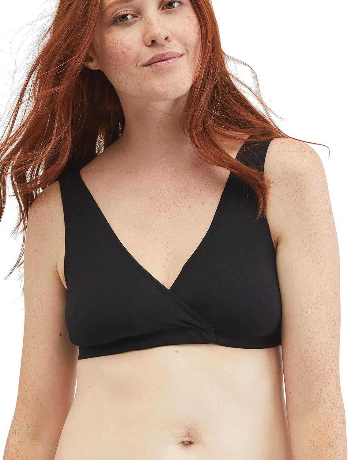 Ultimate Comfort: Review of Motherhood Maternity's Soft Cotton Spandex Wrap Front Bralette