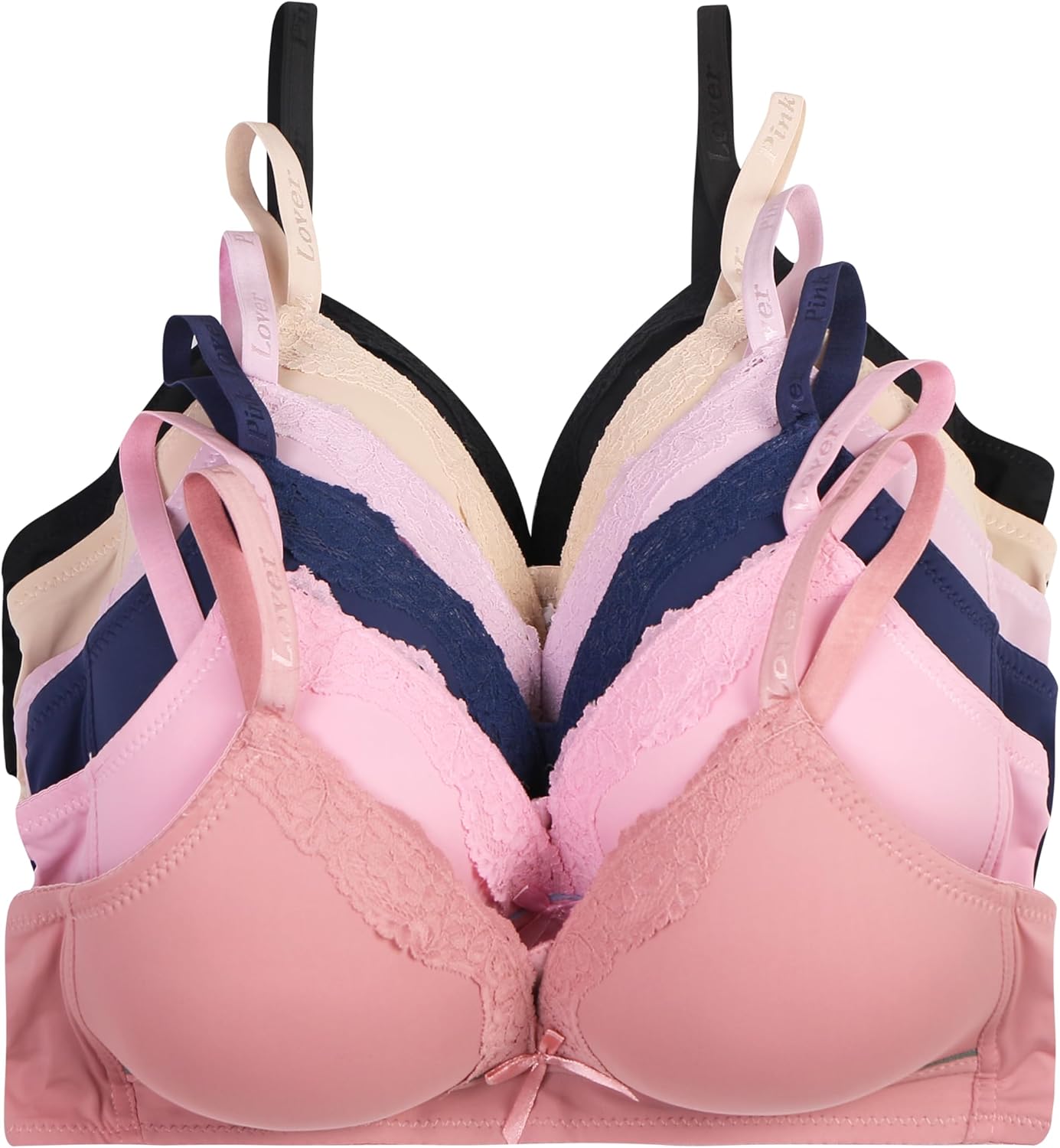 Ultimate Comfort: Review of the 6-Pack No Wire Free Bras for B and C Cups