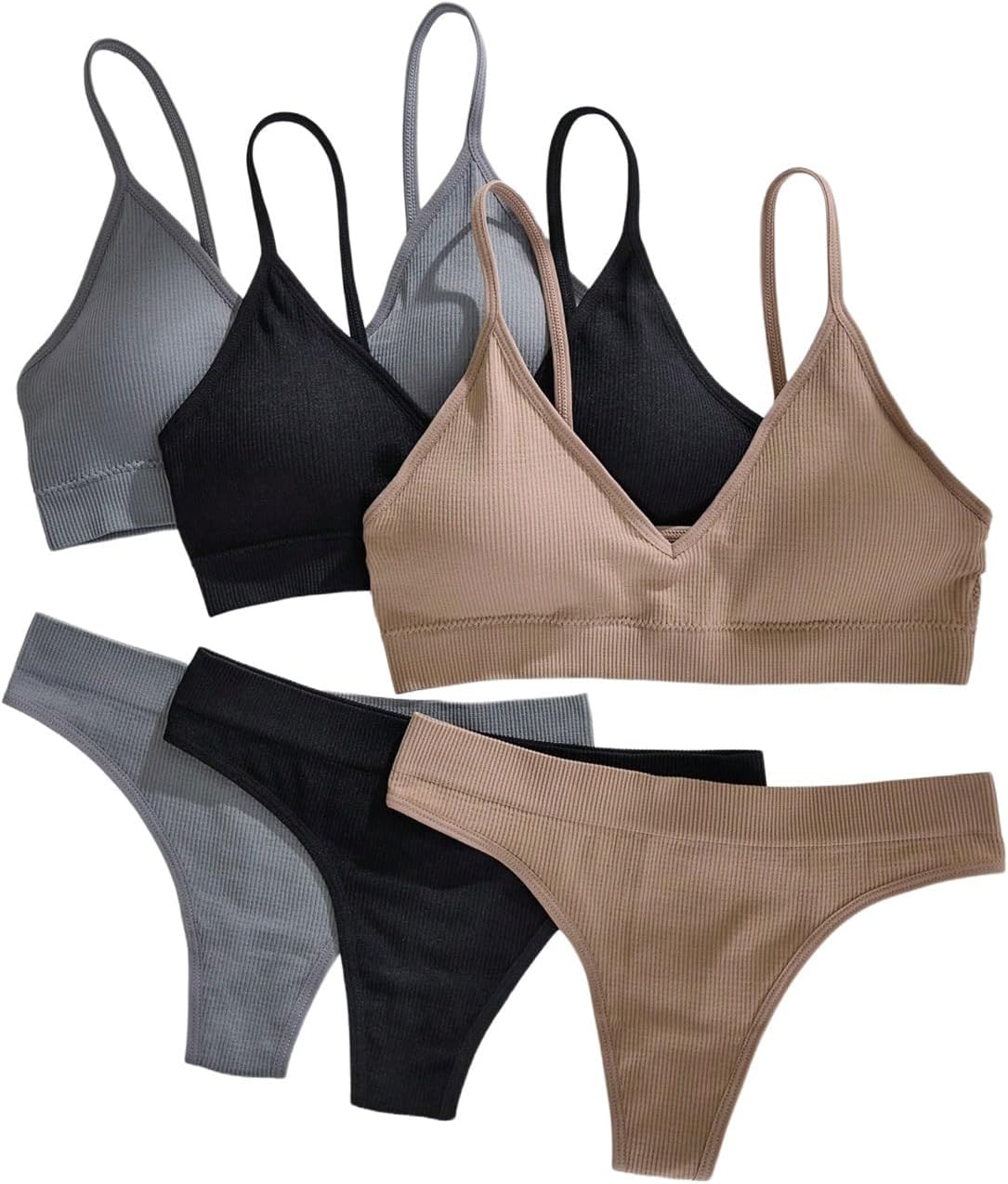 Ultimate Comfort: Review of the Women's 6 Piece Seamless Ribbed Lingerie Sets