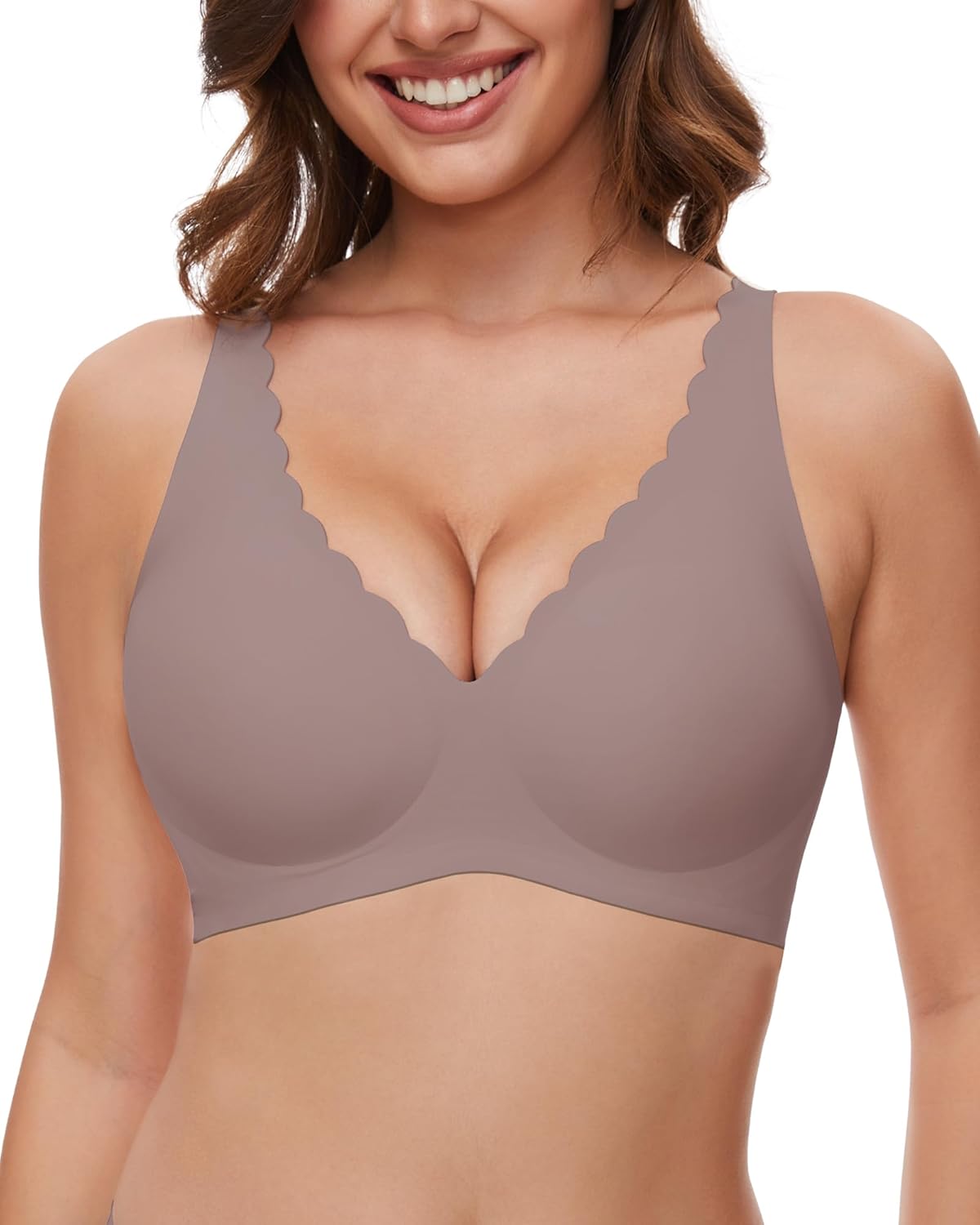 Ultimate Comfort: Review of the Women's Deep V No Underwire Scalloped Push Up Bra