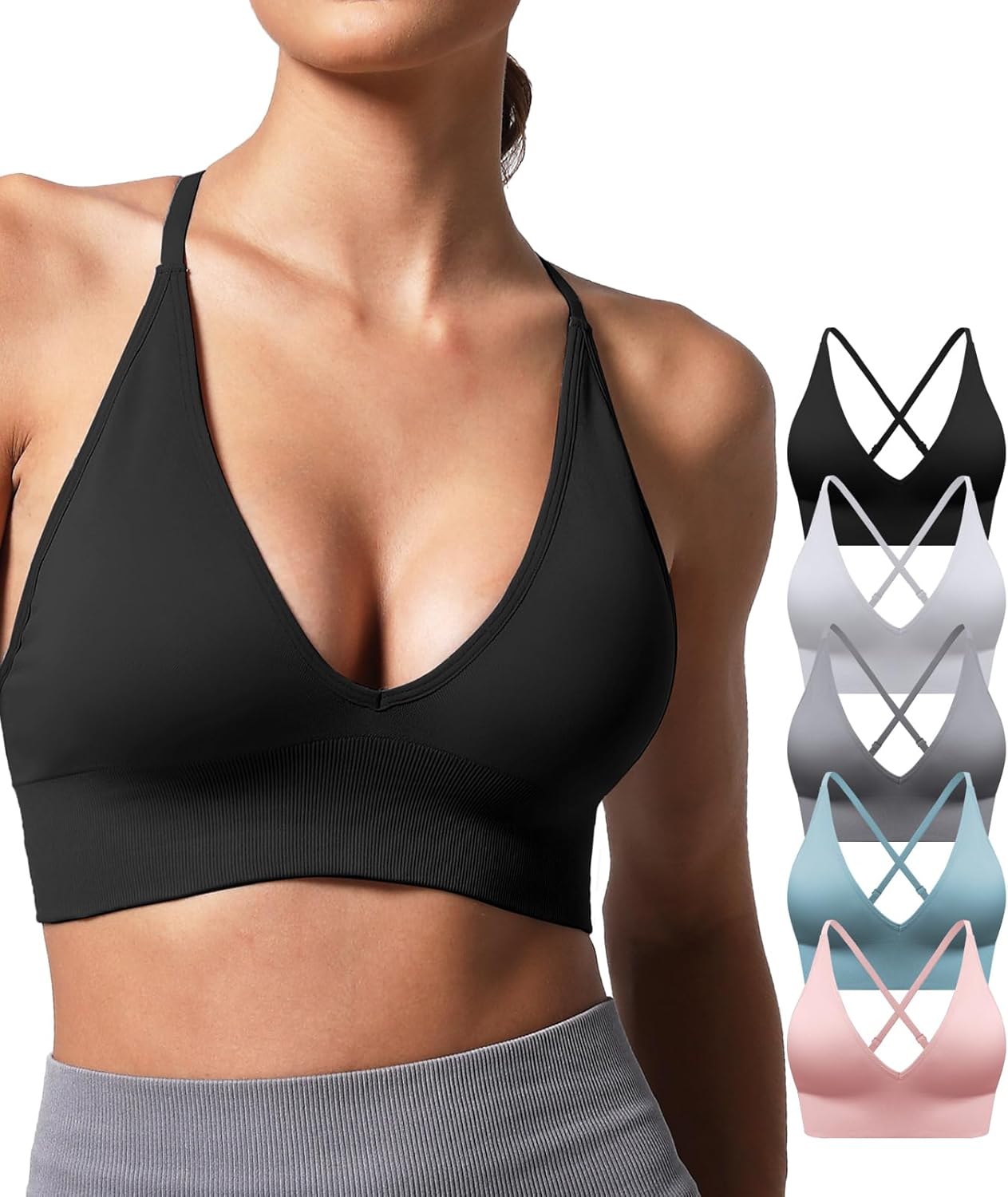 Ultimate Comfort: V Neck Adjustable Sports Bra Review for Active Women