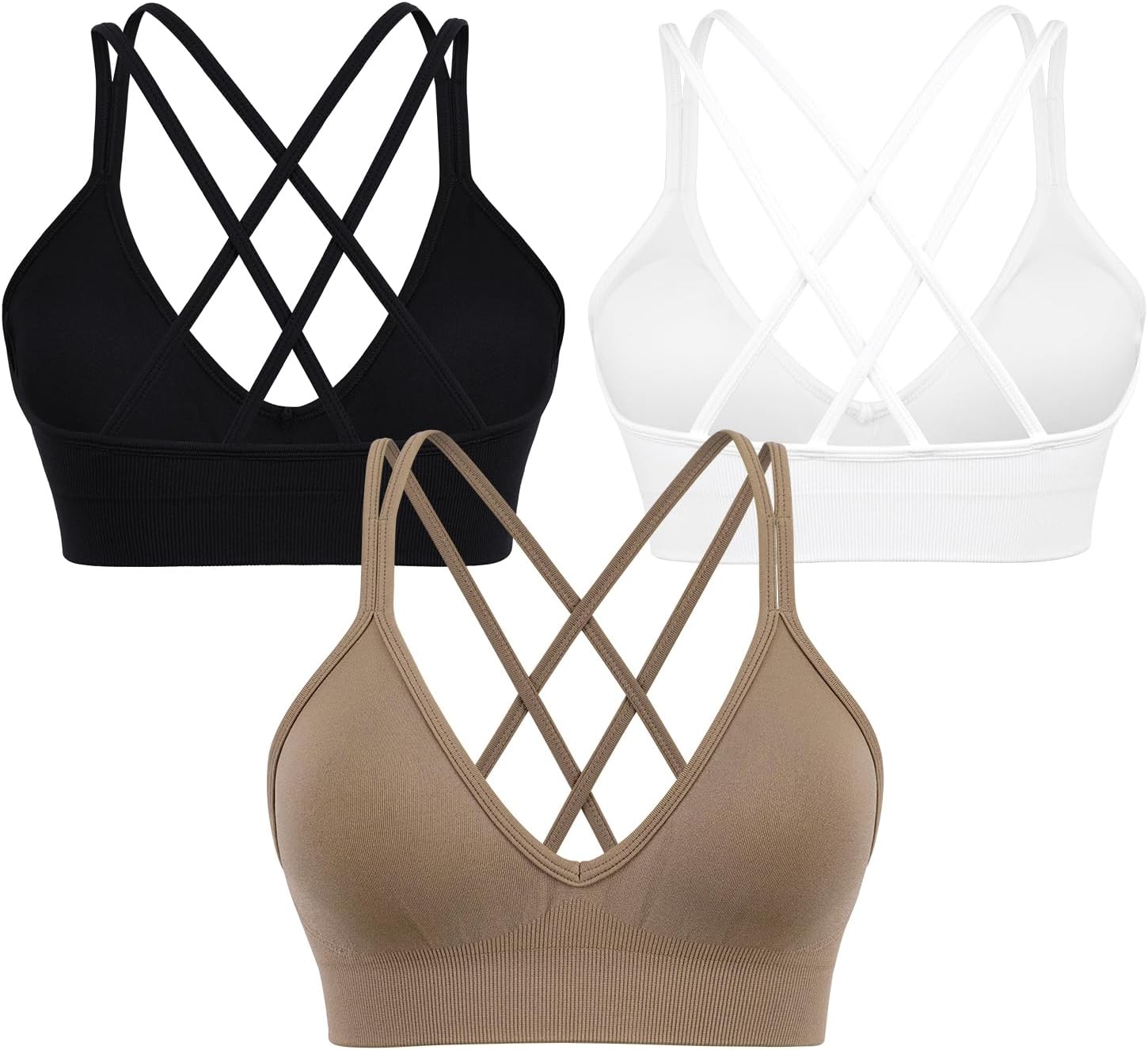 Ultimate Comfort: VEQING Seamless V-Neck Sports Bras for Active Women