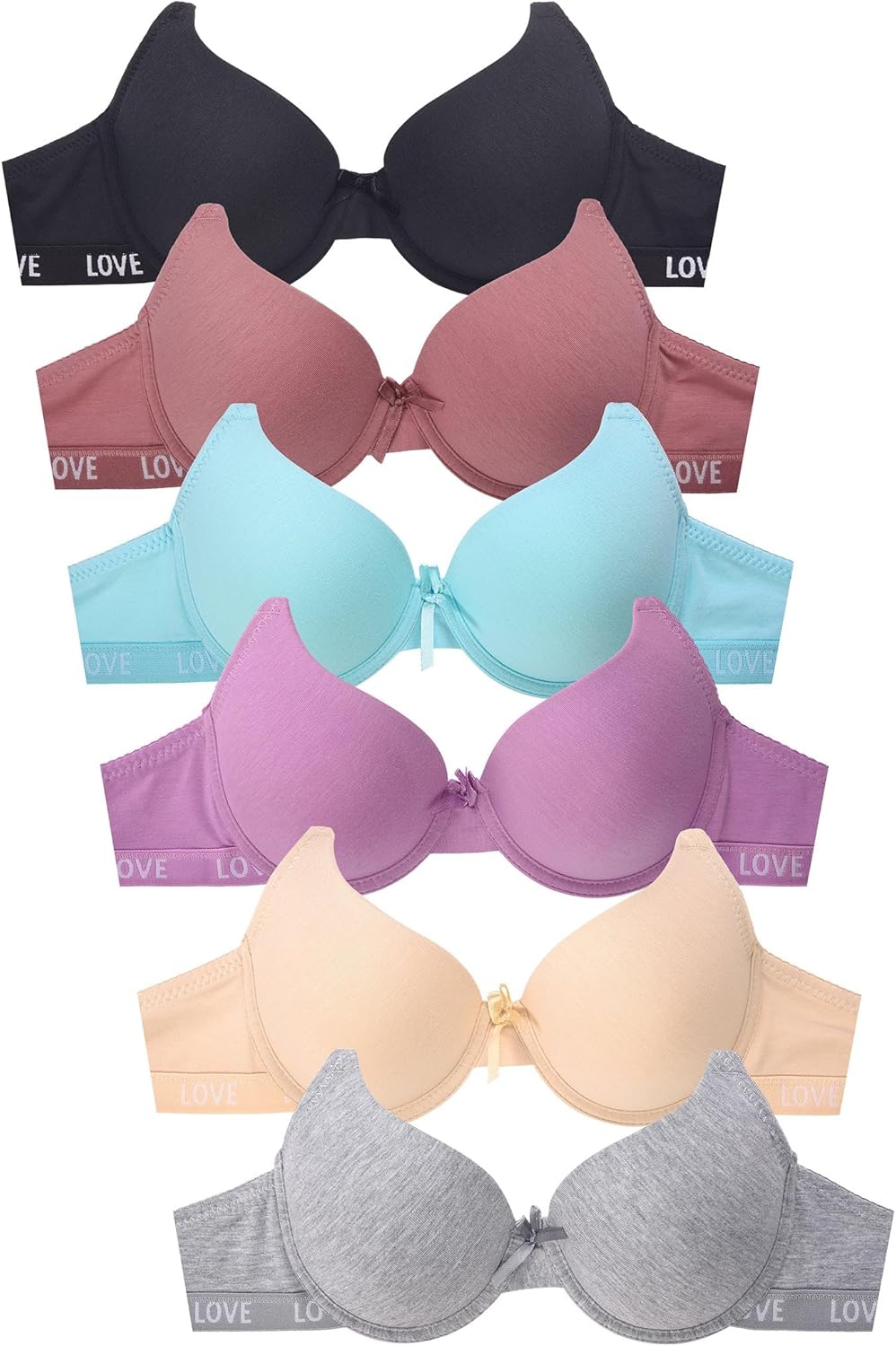Ultimate Comfort: Women's Basic Bras in Every Size - Pack of 6 Review
