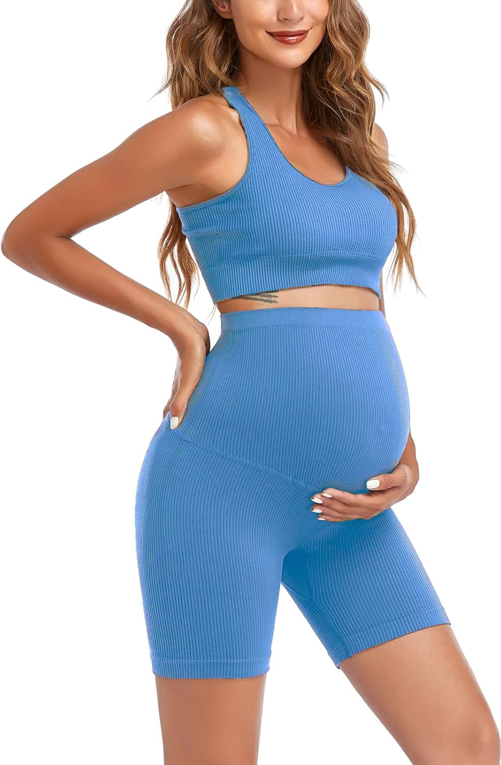 Ultimate Comfort: Women's Maternity 2 Piece Yoga Outfit Review