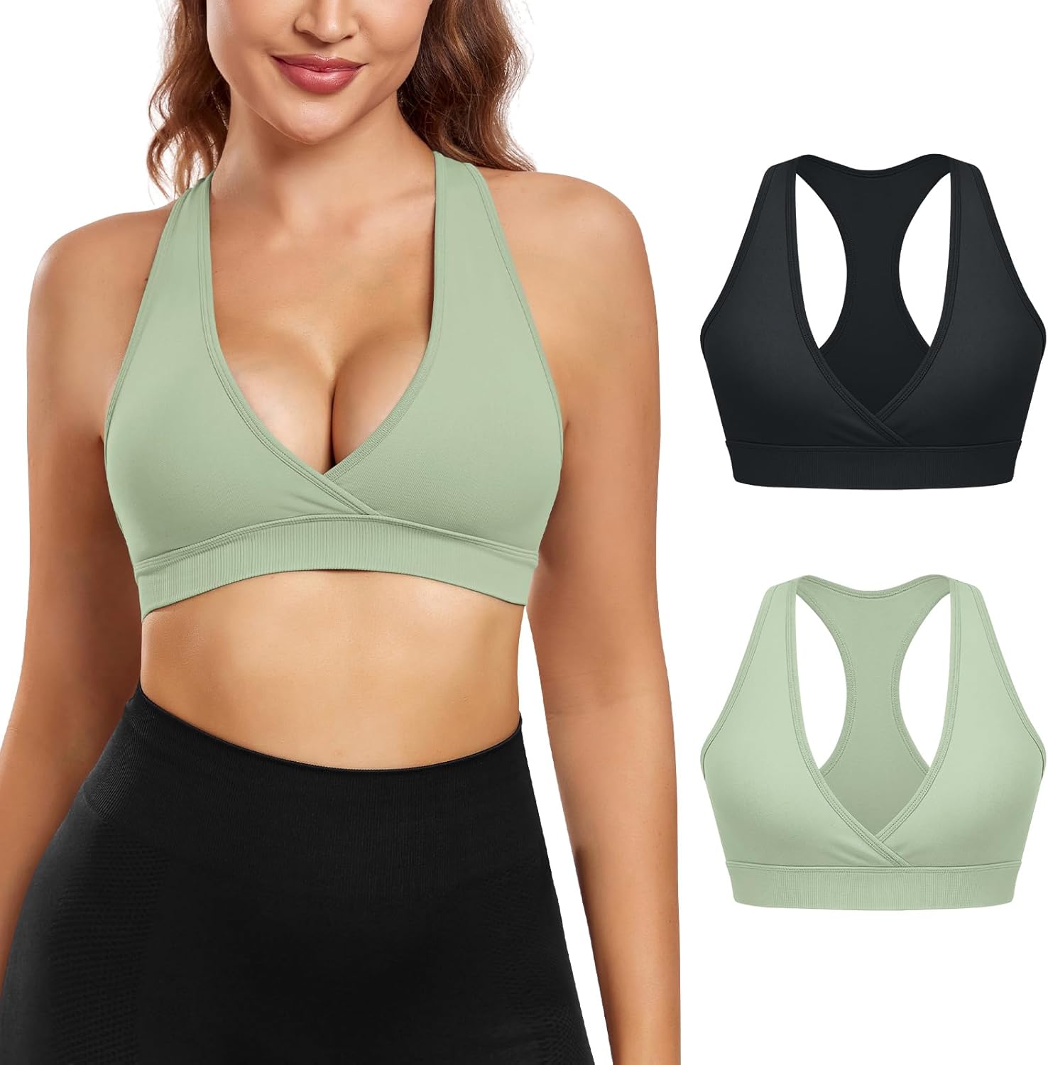 Unleash Comfort: VEQKING Racerback Sports Bra Review - Stylish Support for Active Women