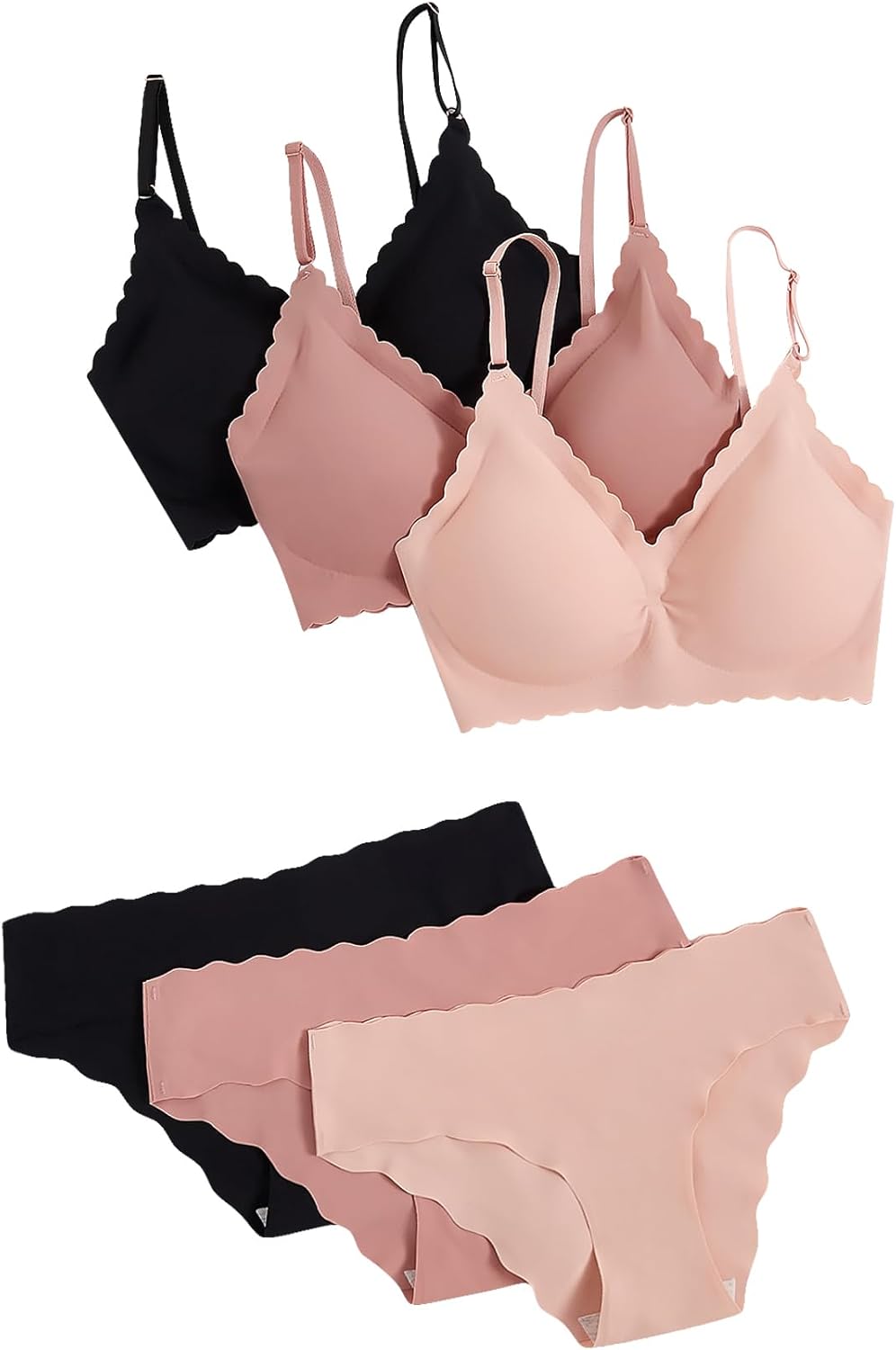 Unveil Comfort and Style: The Verdusa Women's Seamless Scalloped Lingerie Sets Reviewed