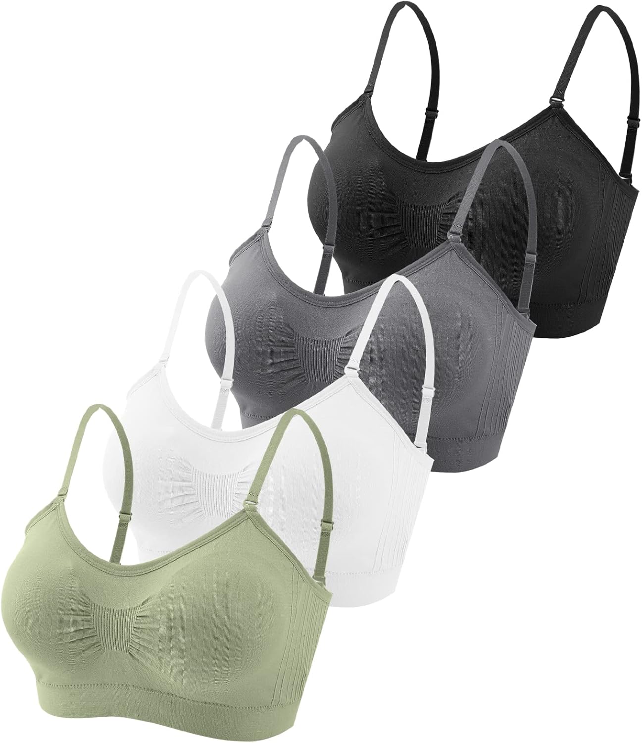 Unveil Comfort: Omisy's 4-Piece V Neck Padded Bralette Review