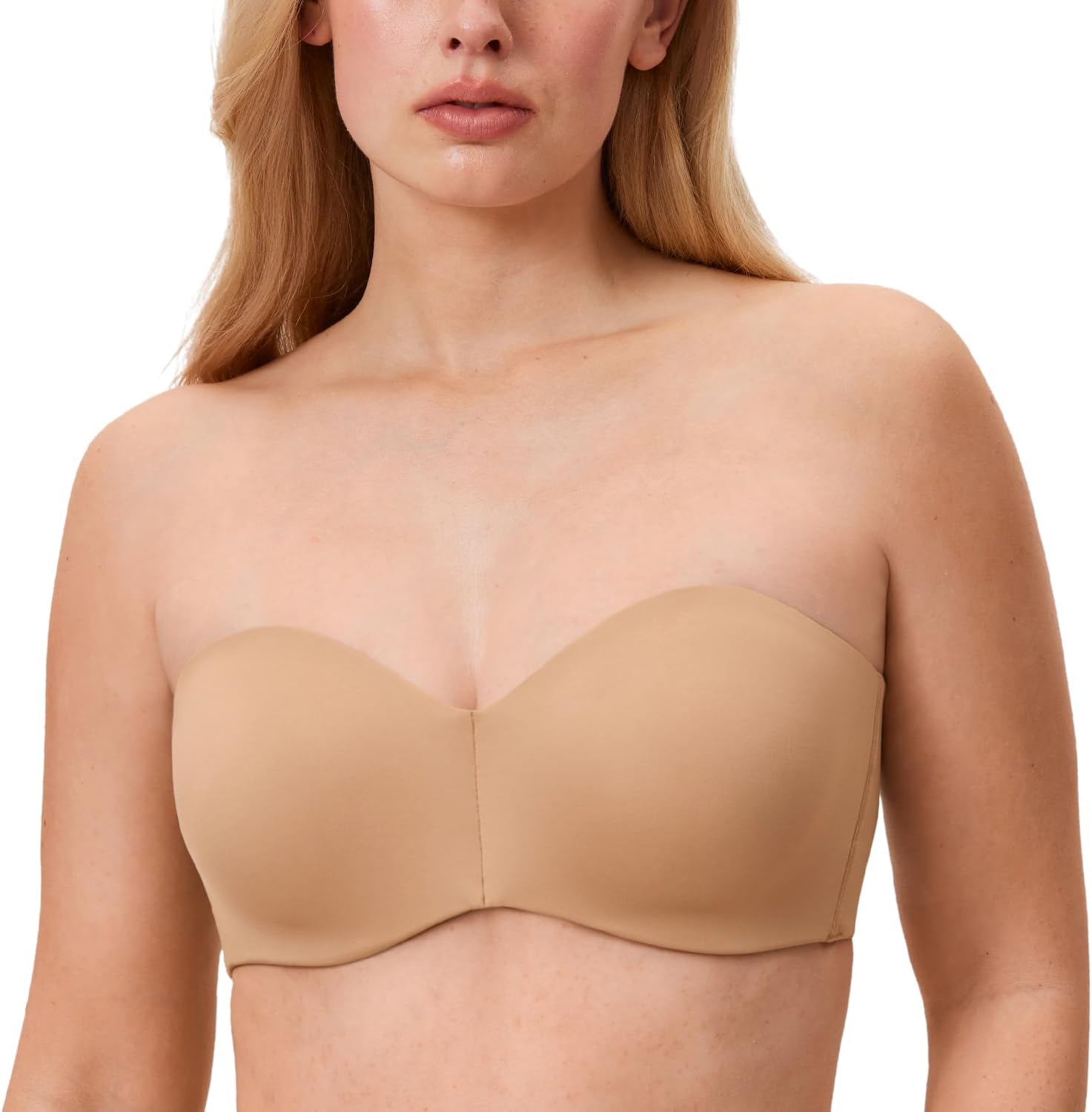 Unveiling Comfort: DELIMIRA Women's Strapless Minimizer Bra Review