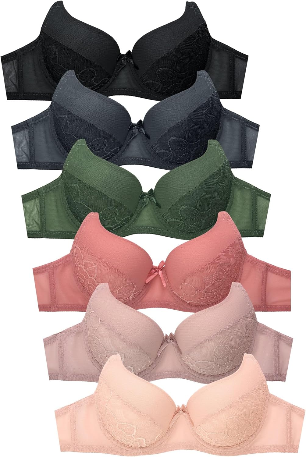 Unveiling Comfort: Women's Essentials Pack of 6 Full Coverage Bras Reviewed!