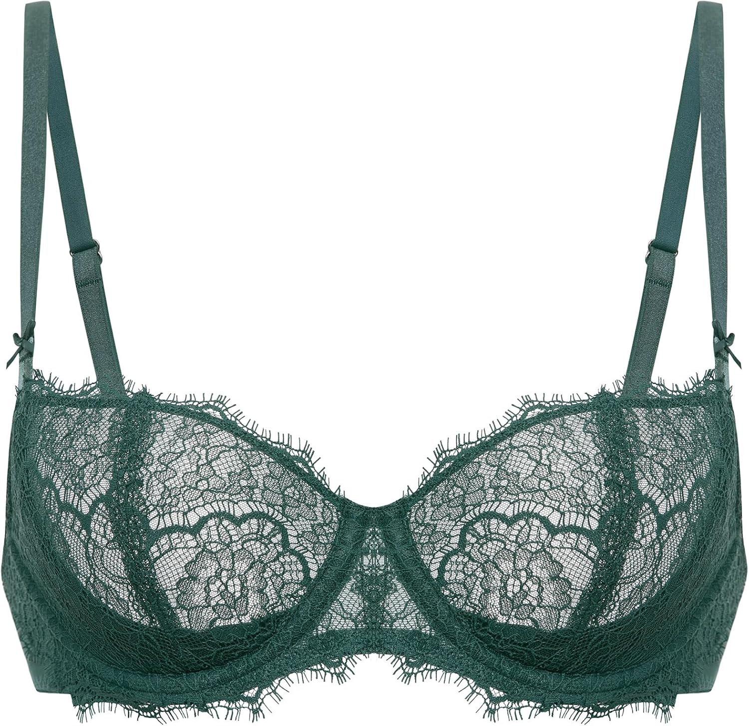 Unveiling Elegance: A Review of DOBREVA's Lace Balconette Bra for Curvy Confidence