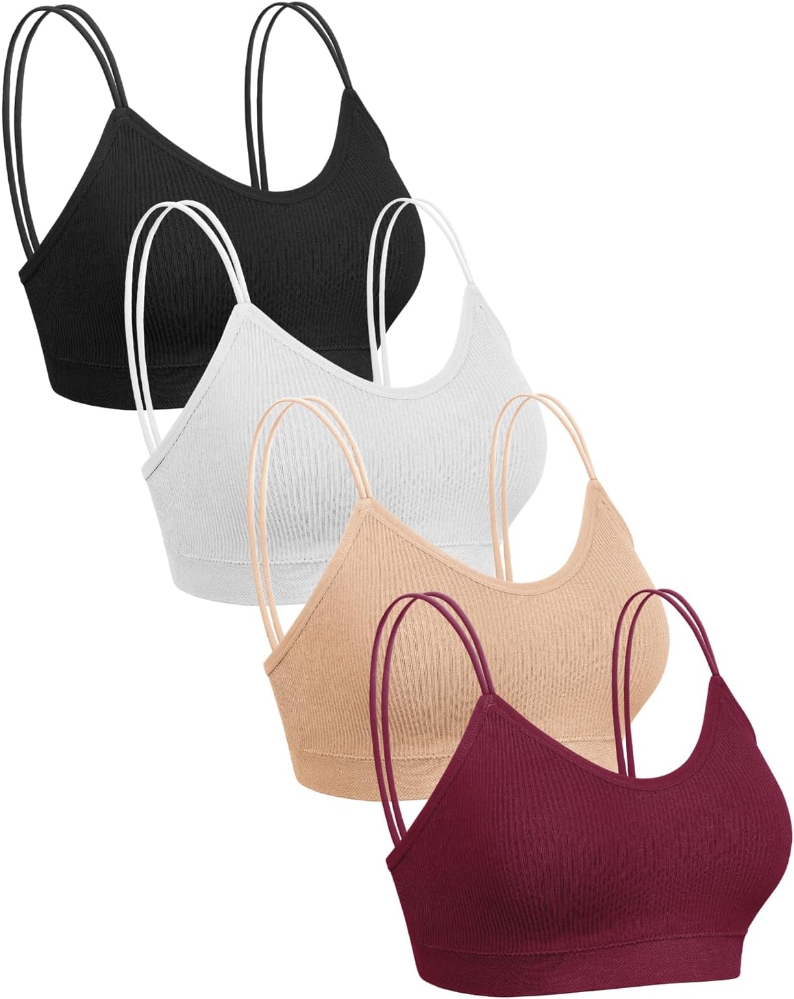 Unwind in Comfort: Omisy 4 Pcs Cami Bralettes Review for Yoga and Lounging
