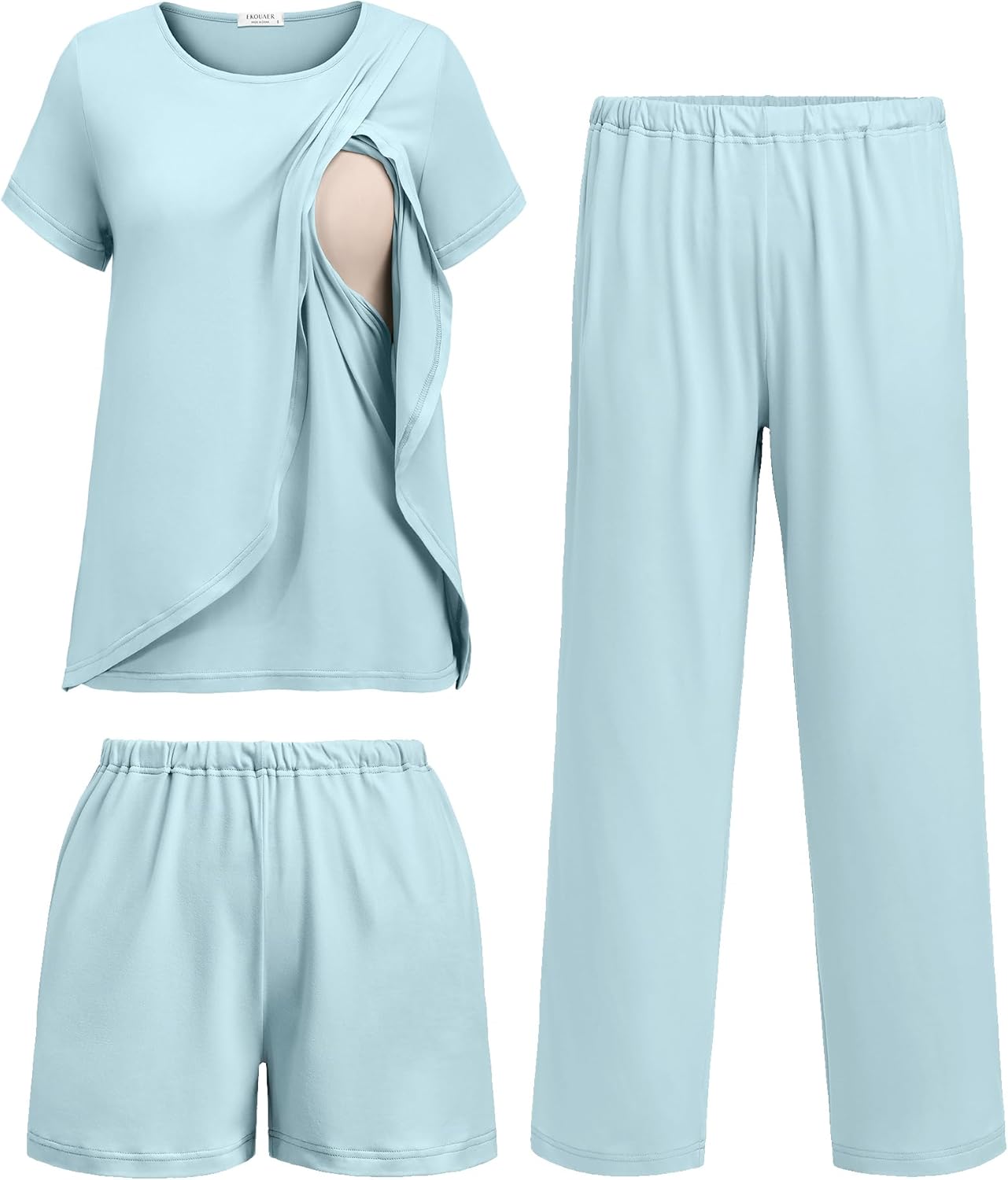 Comfort Meets Convenience: Review of the Ekouaer Maternity Nursing Pajamas Set