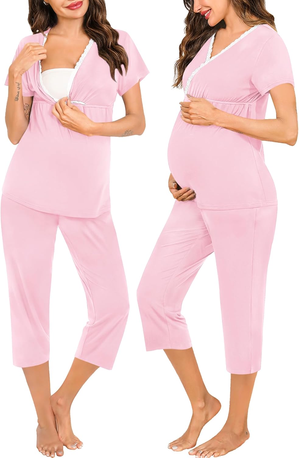 Comfort Meets Convenience: SWOMOG Maternity Nursing Pajamas Review