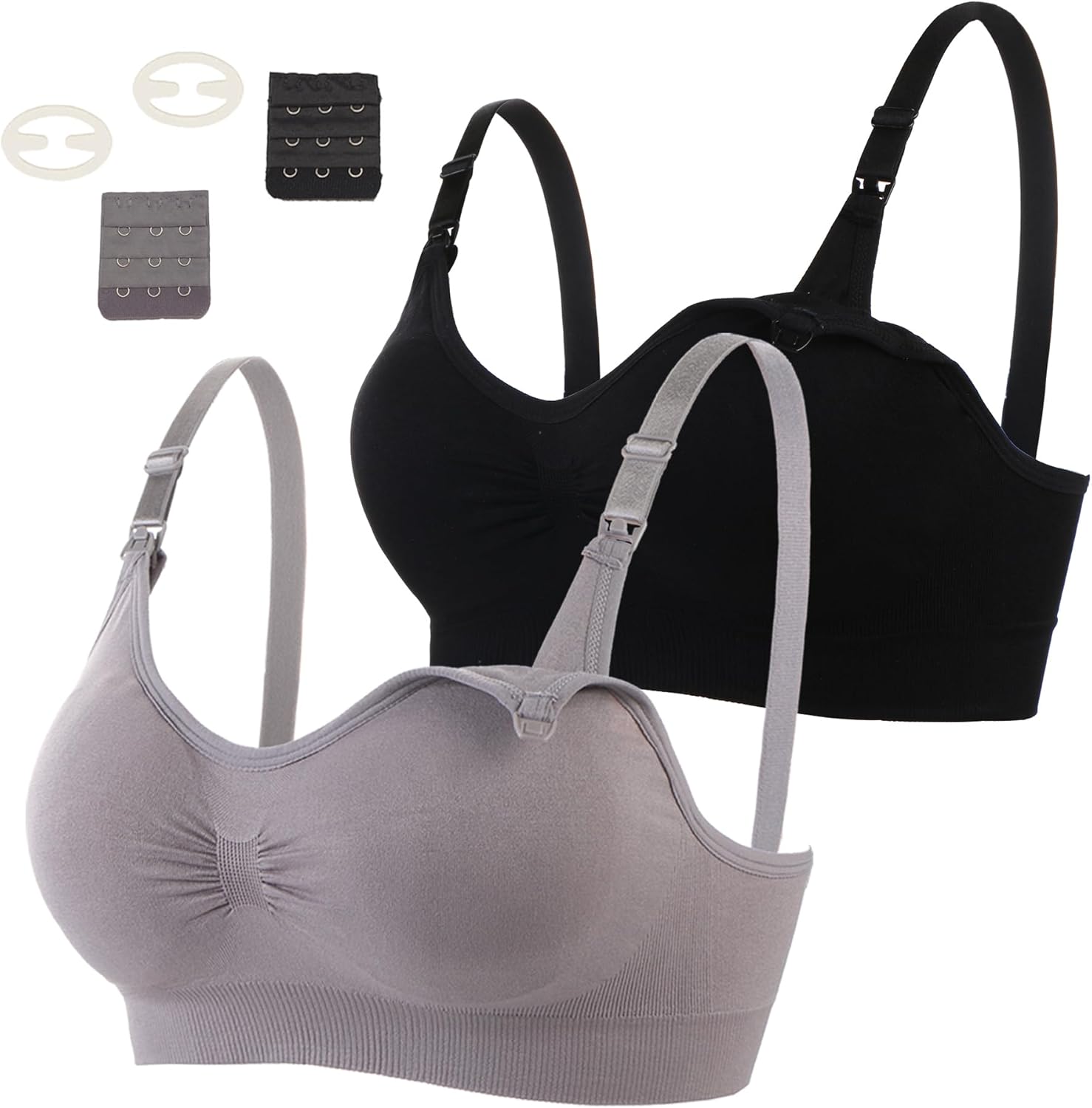Comfort Redefined: 2 Pack Seamless Nursing Bras for Effortless Breastfeeding